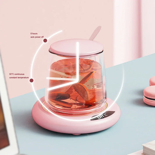 Calentador de tazas USB, posavasos calefactor, 3 Ajustes de temperatura, placa termostática caliente, almohadilla calefactora de agua, té y leche